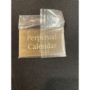 Patek Philippe Watch Display Plaque Brass, ‎ "Perpetual Calendar" Sign